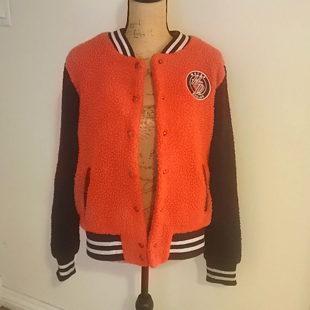Harley-Davidson Red and Black Bomber Jacket